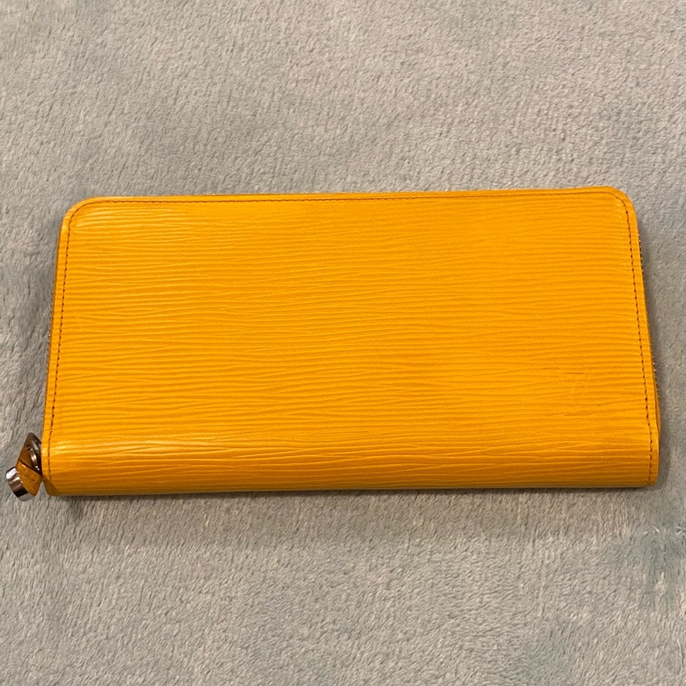 Louis Vuitton yellow zip wallet